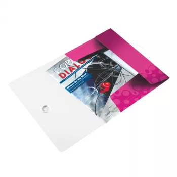 Leitz cartella con 3 lembi WOW PP A4, A4, polipropilene (PP), rosa, verticale, 150 fogli, 235 mm