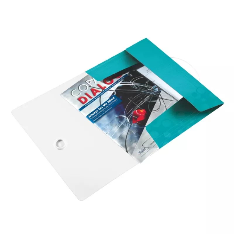 Leitz cartella con 3 lembi WOW PP A4, A4, polipropilene (PP), blu, metallizzato, verticale, 150 fogli, 235 mm
