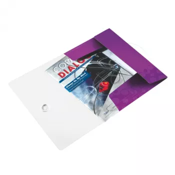 Leitz cartella con 3 lembi WOW PP A4, A4, polipropilene (PP), metallizzato, viola, verticale, 150 fogli, 235 mm