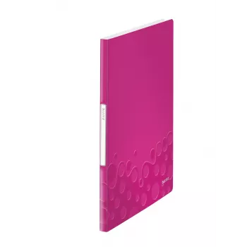 Leitz album con tasche WOW PP 20 tasche, metallizzato, rosa, polivinilcloruro (PVC), 20 tasche, A4, 231 mm, 13 mm