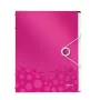 Leitz WOW album separatori in PP, 12 linguette, A4, polipropilene (PP), metallizzato, rosa, 200 fogli, 265 mm, 17 mm