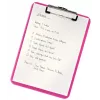 Leitz WOW cartella con clip senza copertina anteriore, A4, plastica, rosa, 80 fogli, 228 mm, 320 mm