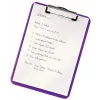 Leitz WOW cartella con clip senza copertina anteriore, A4, plastica, viola, 80 fogli, 228 mm, 320 mm