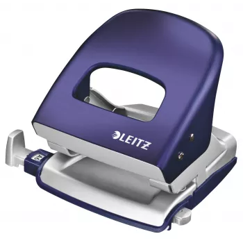 Leitz NeXXt Style perforatore, 2 fori 30 fogli metallo, 30 fogli, blu, 8 cm, A6, 380 g, 107 x 100 x 137 mm