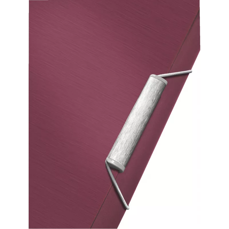 Leitz Style cartella a 3 lembi PP A4, A4, polipropilene (PP), rosso, 150 fogli, 80 g/m², elastico