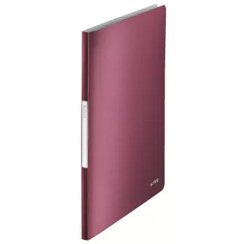 Leitz Style album trasparente PP 20 pagine, rosso, cloruro di polivinile (PVC), 20 scomparti, A4, 231 mm, 13 mm