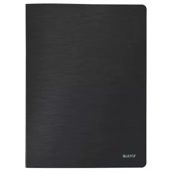 Leitz Style album trasparente PP 20 pagine, nero, cloruro di polivinile (PVC), 20 scomparti, A4, 231 mm, 13 mm