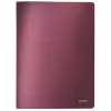 Leitz Style album trasparente PP 40 buste, rosso, cloruro di polivinile (PVC), 40 buste, A4, 233 mm, 16 mm