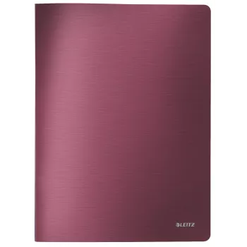Leitz Style album trasparente PP 40 buste, rosso, cloruro di polivinile (PVC), 40 buste, A4, 233 mm, 16 mm