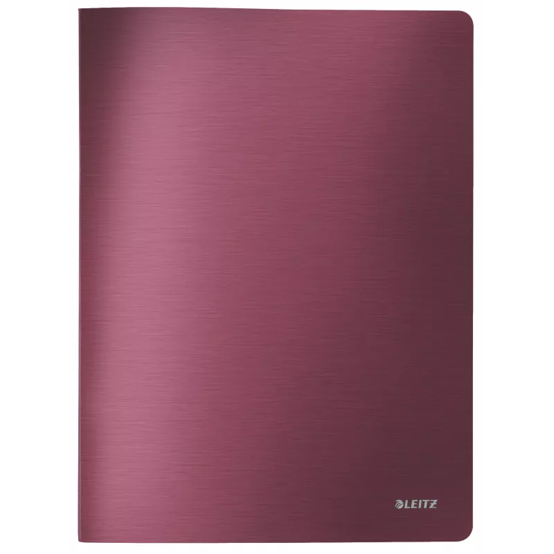 Leitz Style album trasparente PP 40 buste, rosso, cloruro di polivinile (PVC), 40 buste, A4, 233 mm, 16 mm