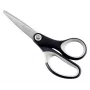 Leitz Titanium forbici di qualità 150 mm, adulti, taglio dritto, singolo, nero, metallizzato, acciaio inox, titanio