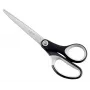 Leitz Titanium forbici di qualità 180 mm, adulti, taglio dritto, singolo, nero, argento, acciaio inox, forbici da ufficio