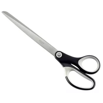 Leitz Titanium forbici di qualità 260 mm, adulti, taglio dritto, singolo, nero, acciaio inox, acciaio inox, forbici da ufficio