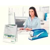 Leitz NeXXt cucitrice a batteria WOW 5566, 10 fogli, 1 cm, plastica, blu, bianco, batteria, 50 mm