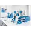 Leitz NeXXt cucitrice a batteria WOW 5566, 10 fogli, 1 cm, plastica, blu, bianco, batteria, 50 mm