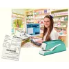 Leitz NeXXt cucitrice a batteria WOW 5566, 10 fogli, 1 cm, plastica, blu, bianco, batteria, 50 mm