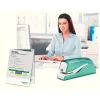 Leitz NeXXt cucitrice a batteria WOW 5566, 10 fogli, 1 cm, plastica, blu, bianco, batteria, 50 mm