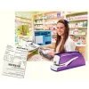 Leitz NeXXt cucitrice a batteria WOW 5566, 10 fogli, 1 cm, plastica, viola, bianco, batteria, 50 mm