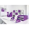 Leitz NeXXt cucitrice a batteria WOW 5566, 10 fogli, 1 cm, plastica, viola, bianco, batteria, 50 mm