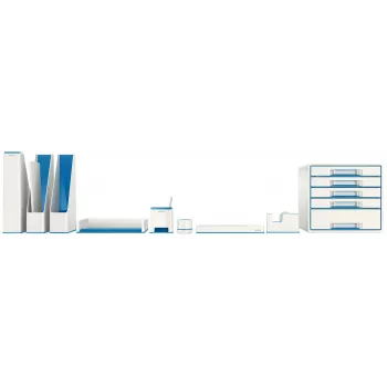 Leitz vaschetta portadocumenti WOW Dual Colour, plastica, blu, metallizzato, A4, 267 mm, 336 mm, 49 mm