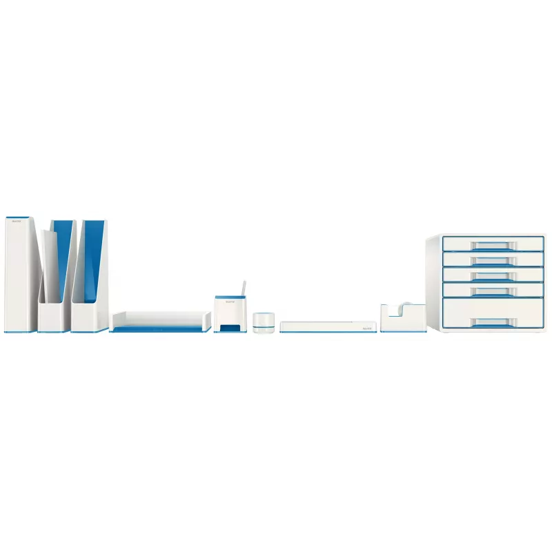 Leitz vaschetta portadocumenti WOW Dual Colour, plastica, blu, metallizzato, A4, 267 mm, 336 mm, 49 mm