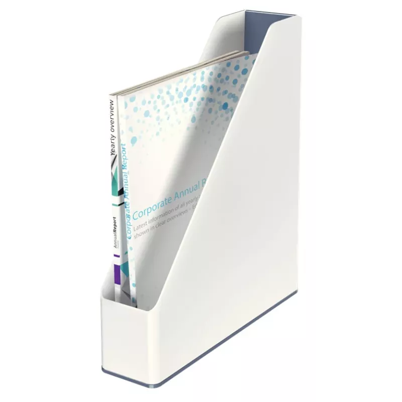 Leitz raccoglitore per riviste WOW Dual Colour, bianco, plastica, A4, 272 mm, 318 mm, 430 g