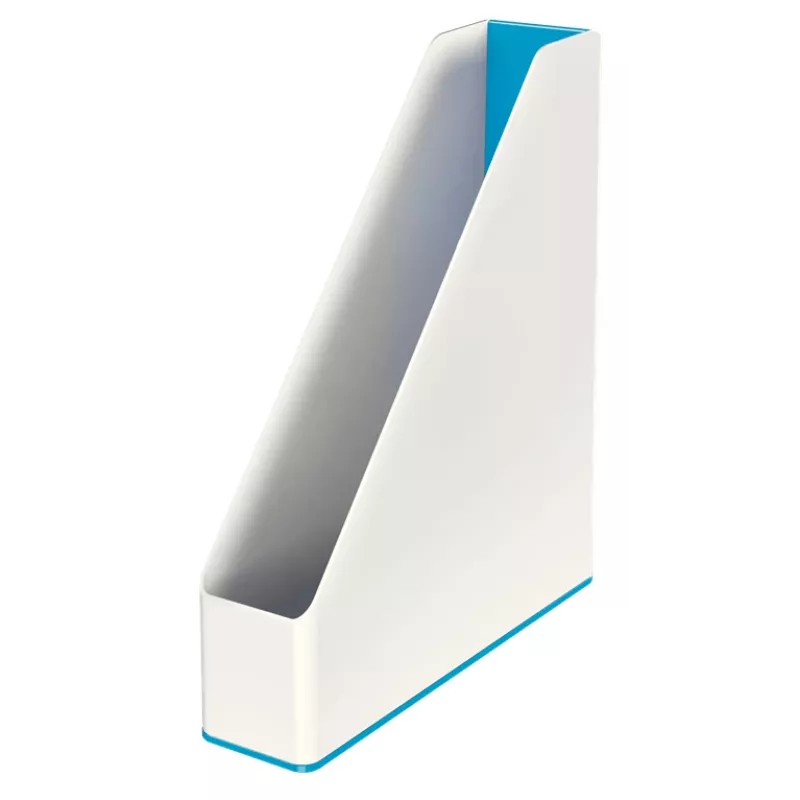 Leitz raccoglitore per riviste WOW Dual Colour, blu, bianco, plastica, A4, 272 mm, 318 mm, 430 g