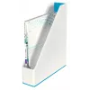 Leitz raccoglitore per riviste WOW Dual Colour, blu, bianco, plastica, A4, 272 mm, 318 mm, 430 g