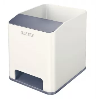 Leitz portapenne Sound WOW, bianco, polistirene, 90 mm, 101 mm, 100 mm, 140 g