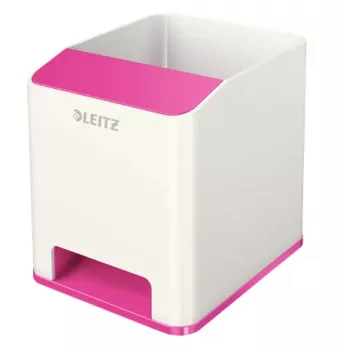 Leitz portapenne Sound WOW, rosa, bianco, polistirene, 90 mm, 101 mm, 100 mm, 140 g