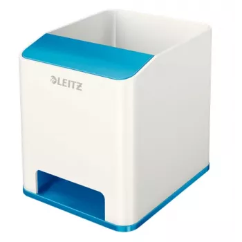 Leitz portapenne Sound WOW, blu, bianco, polistirene, 90 mm, 101 mm, 100 mm, 140 g