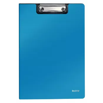 Leitz cartella con clip e copertina anteriore Solid, A4, blu, 75 fogli, poliuretano espanso, 229 mm, 16 mm