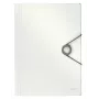 Leitz cartella a 3 lembi Solid PP A4, cartella a lembi, A4, polipropilene (PP), bianco, 150 fogli, 80 g/m²
