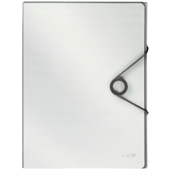 Leitz cartella box Solid PP 30 mm, cartella a lembi, A4, polipropilene (PP), bianco, 250 fogli, 80 g/m²