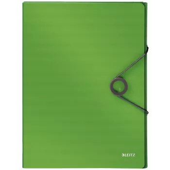 Leitz cartella box Solid PP 30 mm, cartella a lembi, A4, polipropilene (PP), verde, 250 fogli, 80 g/m²