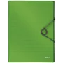 Leitz cartella box Solid PP 30 mm, cartella a lembi, A4, polipropilene (PP), verde, 250 fogli, 80 g/m²