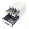 Leitz cassettiera WOW Cube 4 cassetti, 4 cassetti, plastica, bianco, 1 pz., 287 mm, 270 mm