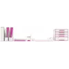 Leitz cassettiera WOW Cube 5 cassetti, 5 cassetti, plastica, rosa, bianco, 1 pz., 270 mm, 287 mm