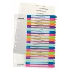 Esselte 1245-00-00 indice numerico in polipropilene (PP) multicolore