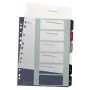 Leitz Index PC Printable 1-6 Style PP A4+, indice numerico, polipropilene (PP), multicolore, verticale, A4 Maxi, 245 mm