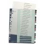 Leitz Index PC Printable 1-20 Style PP A4+, indice numerico a linguette, polipropilene (PP), multicolore, verticale, A4 Maxi, 245 mm