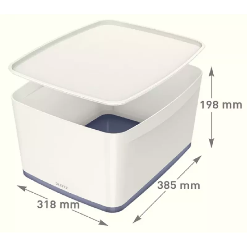 Esselte 5216-10-01 scatola contenitore rettangolare acrilonitrile-butadiene-stirene (ABS) grigio, bianco