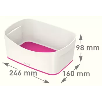 Esselte 5257-10-23 scatola contenitore rettangolare acrilonitrile-butadiene-stirene (ABS) rosa, bianco