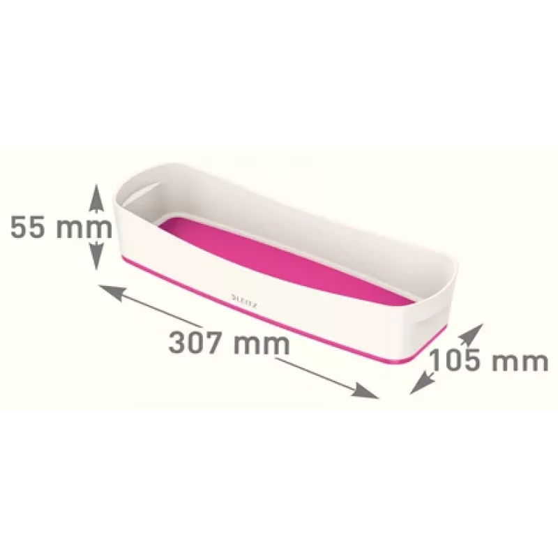 Esselte 5258-10-23 vassoio contenitore rettangolare acrilonitrile-butadiene-stirene (ABS) rosa, bianco