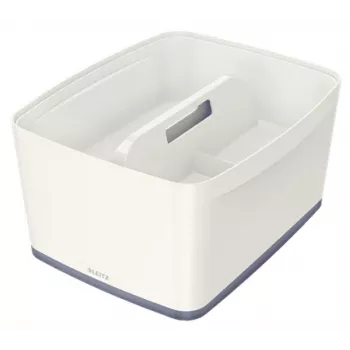 Leitz MyBox vassoio organizzatore con manico grande, contenitore, bianco, plastica, 307 mm, 375 mm, 101 mm, 740 g