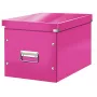 Leitz Box Click & Store WOW Cube Large scatola contenitore, fucsia, cartone, 320 mm, 360 mm, 310 mm