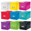 Leitz Box Click & Store WOW Cube Large scatola contenitore, fucsia, cartone, 320 mm, 360 mm, 310 mm