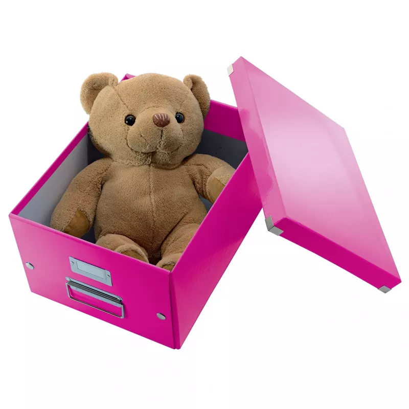 Leitz Box Click & Store WOW Cube Large scatola contenitore, fucsia, cartone, 320 mm, 360 mm, 310 mm