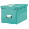 Leitz Box Click & Store WOW Cube scatola contenitore grande, scatola contenitore, turchese, rettangolare, cartone, monocromatico, interni
