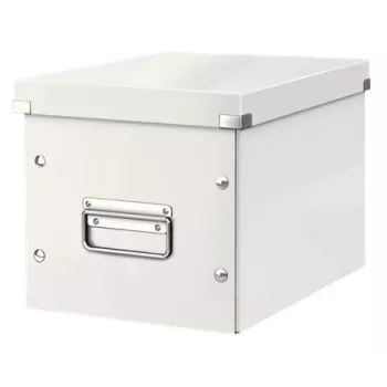 Leitz Click & Store WOW Cube scatola contenitore media, scatola contenitore, bianco, rettangolare, cartone, tinta unita, interni